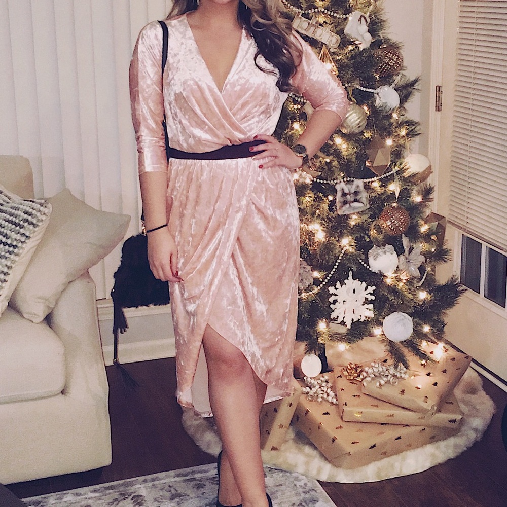 Midi dressy winter dress